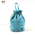 Simply portable canvas drawstring bag